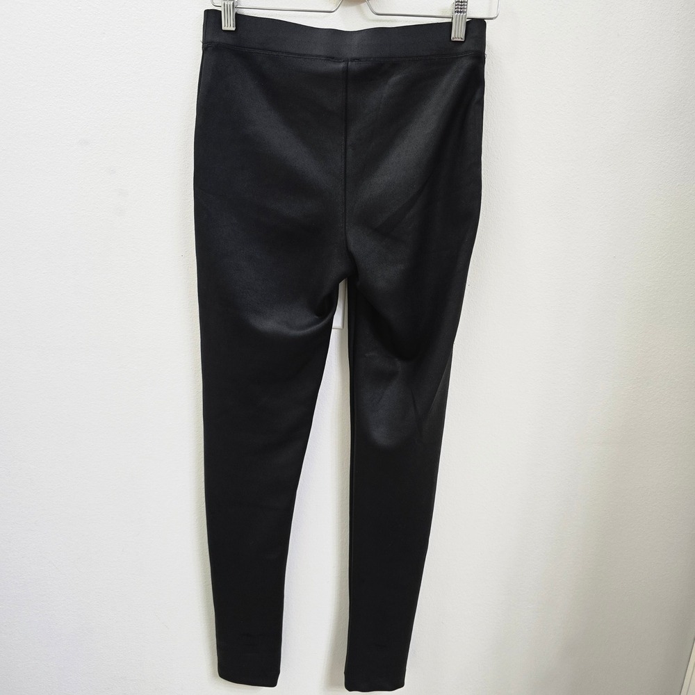 Express Womens Black Ponte Knit Leggings Skinny Zipper Pocket Size S - Picture 3 of 4